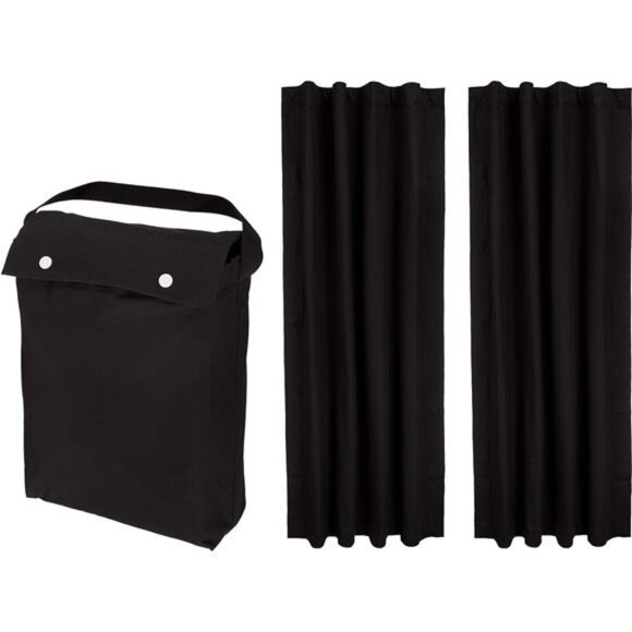 Portable Window Blackout Curtain Shade with Suction Cups for Travel, 2-Pack - Picture 1 of 6